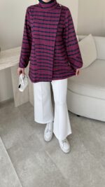 Elite Ekose Desenli Gömlek - Pembe - Görsel 5