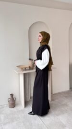 Calm Yelekli Takım - Siyah - Görsel 4