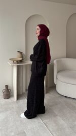 Glow Taşlı Takım - Siyah - Görsel 3