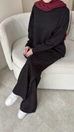 Glow Taşlı Takım - Siyah - Görsel 4