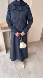 Velvet Jileli Ceket Takım - Lacivert - Görsel 3