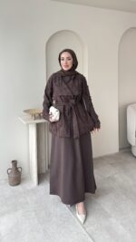 Urban Kuşaklı Jileli Takım - Kahverengi