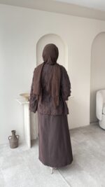 Urban Kuşaklı Jileli Takım - Kahverengi - Görsel 5