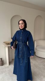 Aura Etekli Kot Takım - Lacivert - Görsel 2