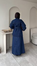 Aura Etekli Kot Takım - Lacivert - Görsel 5