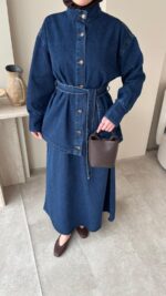 Aura Etekli Kot Takım - Lacivert - Görsel 3