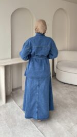 Aura Etekli Kot Takım - Mavi - Görsel 5