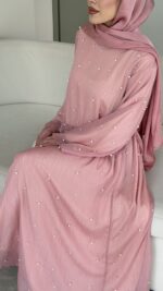 Balm İnci İşlemeli Takım - Pembe - Görsel 6