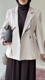 Lisa Blazer Ceket - Taş - Görsel 2