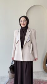 Lisa Blazer Ceket - Taş