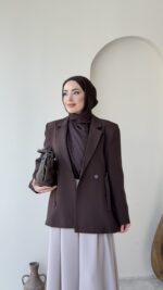 Lisa Blazer Ceket - Acı Kahve
