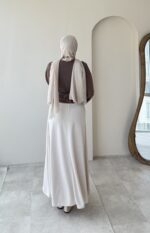 Moss Bağlamalı Bluz - Kahverengi - Görsel 5