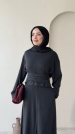 Moss Bağlamalı Bluz - Siyah