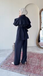 Hare Taşlı Takım - Lacivert - Görsel 2