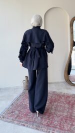 Hare Taşlı Takım - Lacivert - Görsel 3