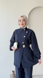 Hare Taşlı Takım - Lacivert - Görsel 4