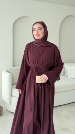 Elvis Bağlamalı Elbise - Bordo ( Ön sipariş bayram sonrası çıkacaktır  ) - Görsel 4