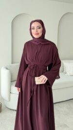 Elvis Bağlamalı Elbise - Bordo ( Ön sipariş bayram sonrası çıkacaktır  ) - Görsel 6