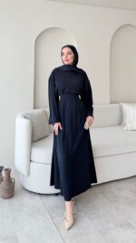 Meyla Gold Detaylı Elbise - Lacivert ( ön sipariş ) - Görsel 6