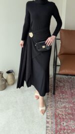 Keyla Candy Elbise - Siyah - Görsel 5