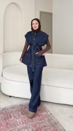 Divi Yelekli Kot Takım - Lacivert