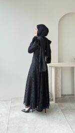 Madrid Volanlı Elbise - Siyah - Görsel 2