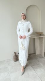 More Dantel Elbise - Beyaz