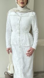 More Dantel Elbise - Beyaz - Görsel 5