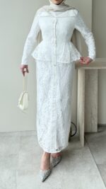 More Dantel Elbise - Beyaz - Görsel 6