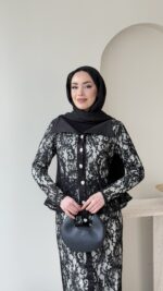 More Dantel Elbise - Siyah - Görsel 4