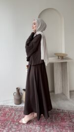 Code Piliseli Takım - Kahverengi - Görsel 2