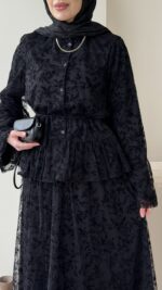 Flow Dantel Takım - Siyah - Görsel 5