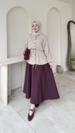 Nora Kareli Gömlek - Kahverengi