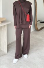 Liza Bağlamalı Oyşo Takım – Kahve - Görsel 6