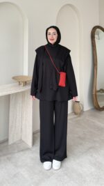 Liza Bağlamalı Oyşo Takım – Siyah