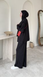 Liza Bağlamalı Oyşo Takım – Siyah - Görsel 2