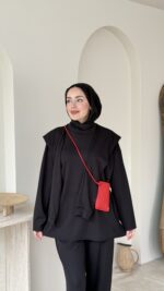 Liza Bağlamalı Oyşo Takım – Siyah - Görsel 4