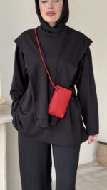 Liza Bağlamalı Oyşo Takım – Siyah - Görsel 5