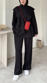 Liza Bağlamalı Oyşo Takım – Siyah - Görsel 6