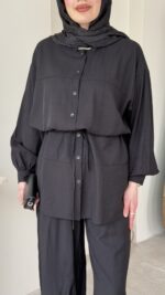 Lumi Krinkıl Takım - Siyah - Görsel 5