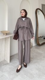 Lumi Krinkıl Takım - Kahverengi