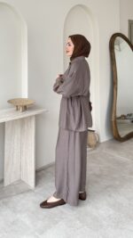 Lumi Krinkıl Takım - Kahverengi - Görsel 2