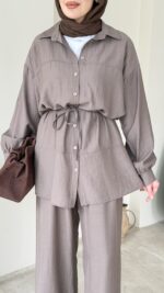 Lumi Krinkıl Takım - Kahverengi - Görsel 5