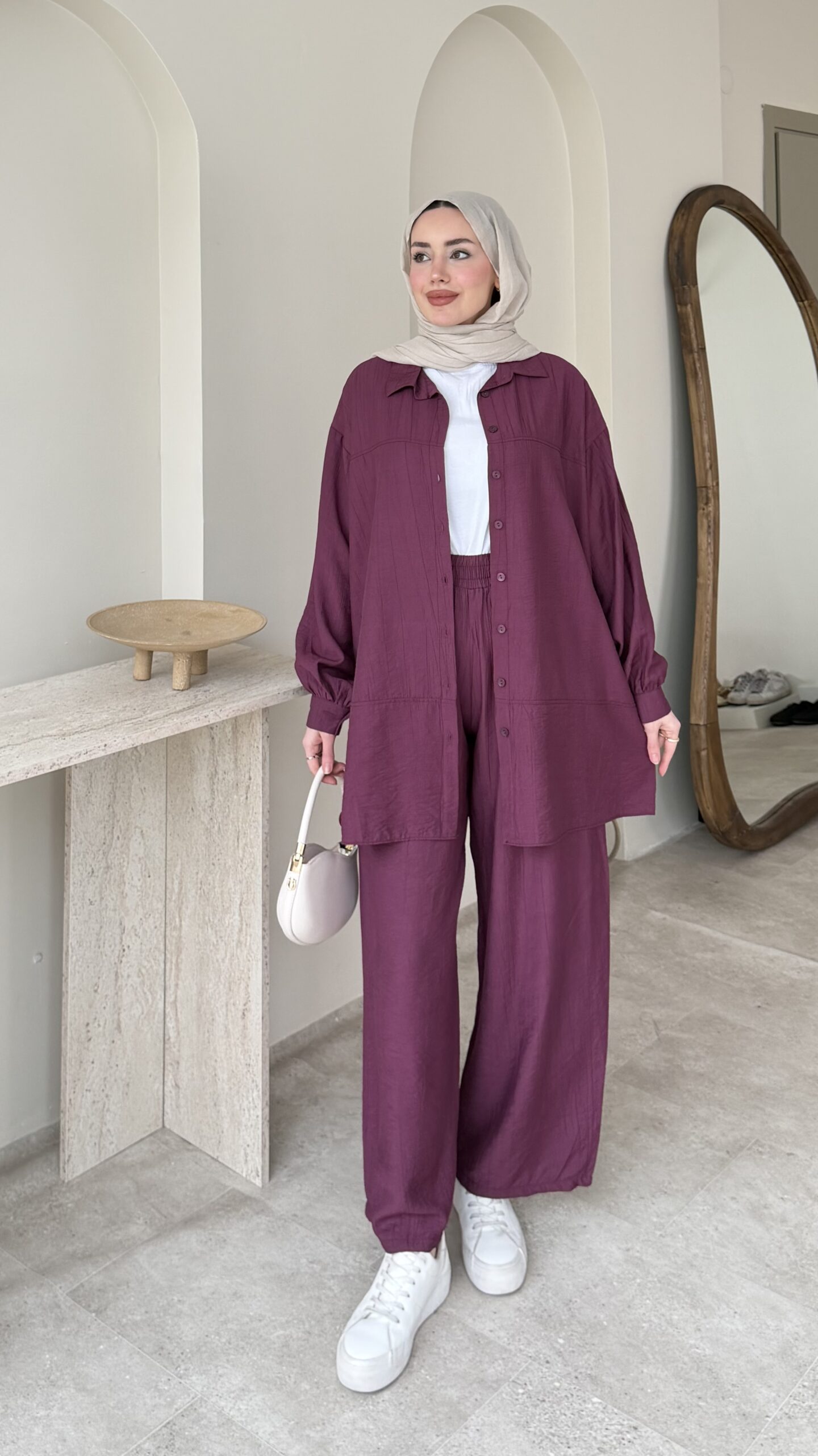 1775242428_0_69d00cbc60dde.jpeg Lumi Krinkıl Takım - Mürdüm - Görsel 1