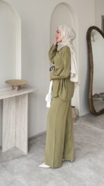 Lina Taşlı Takım - Yeşil - Görsel 2