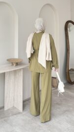 Lina Taşlı Takım - Yeşil - Görsel 3