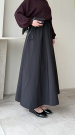 Lenna Poplin Etek - Siyah - Görsel 3