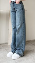 Fem Kot Pantolon - Mavi - Görsel 2