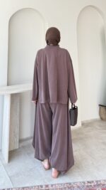 Emma Oyşo Takım - Kahverengi - Görsel 3