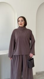 Emma Oyşo Takım - Kahverengi - Görsel 5